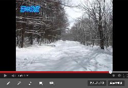 雪の棒道